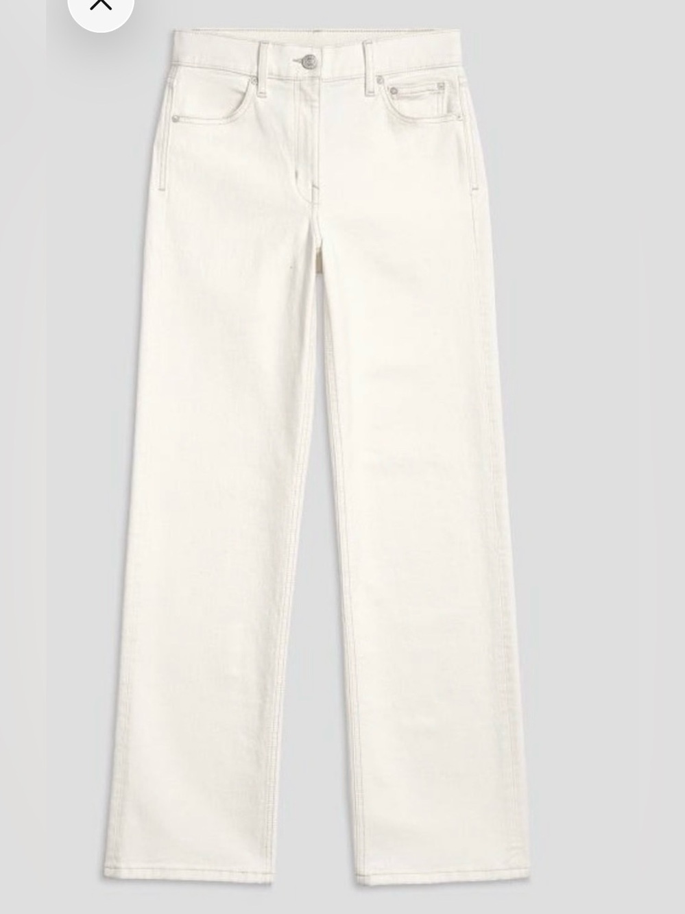 AYR The Secret Sauce White High Rise Wide Leg Jeans 28S